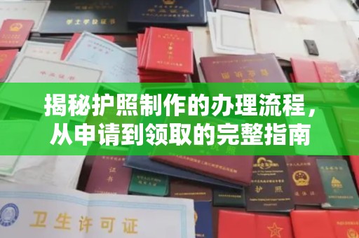 阳山揭秘护照制作的办理流程，从申请到领取的完整指南